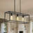 Kitchen Island Steel Rectangle Dimmable Pendant-454512282-454512281