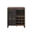 Rustic Sideboard, Black Sideboard, Sideboard With Wine Storage