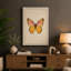 Centered Butterfly Botanical - Wrapped Canvas-2019608684-2019608675