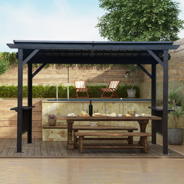 6.5 x 12 FT Hardtop Grill Gazebo