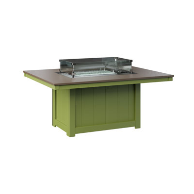 Berlin Gardens Donoma Rectangular Fire Pit Table