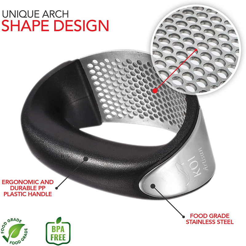 KOI Artisan 4 - Piece Garlic Press Set