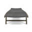 Chaise longue avec plateau coulissant pour patio