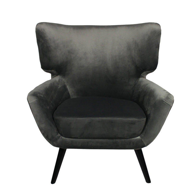 Leanos Velvet Armchair, Mink Velvet