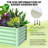 Galvanized Steel Raised Garden Bed Kit – Heavy-Duty 6x3x1.5FT Rectangular Outdoor Planter Box for Vegetables, Flowers, Herbs (Green, 2-Pack)-1925343709-1925343707-1925343704