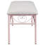 Banc rose poudré