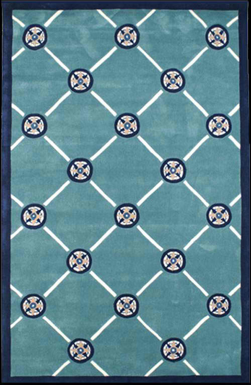 Breakwater Bay Normandie Beach Compass Handmade Wool Tufted Area Rug in ...