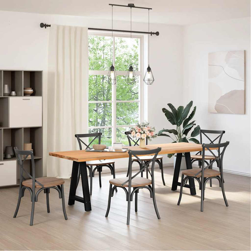 Sarbash Table Leg, 73cm H x 50cm W, Black
