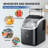 Simzlife 34 Lb. Daily Production Nugget Ice Maker Countertop with Handle