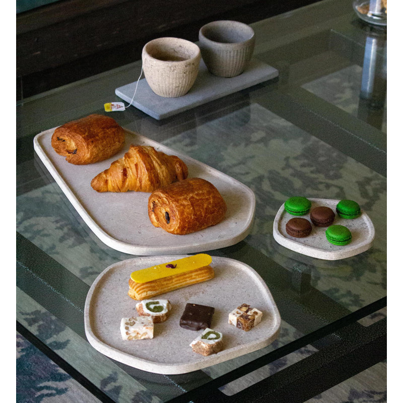 Marble Platter, Cream