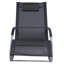 Chaise berçante Zero Gravity avec coussin amovible et tissu résistant aux intempéries pour une détente ultime en plein air-667371571
