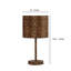 Lampe de table brune 19,25 "