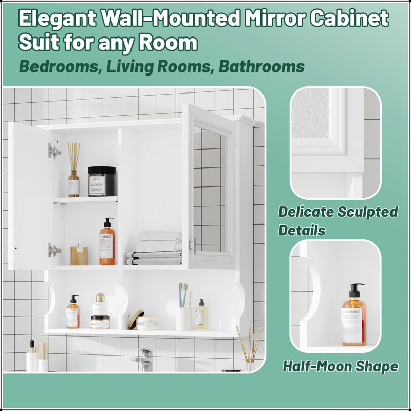W H Medicine Cabinet Mirror