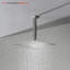 Bras de douche avec bride, fils coniques 1/2 NPT, bras de pomme de douche à pluie, bras d'extension de douche fixé au plafond-125428143