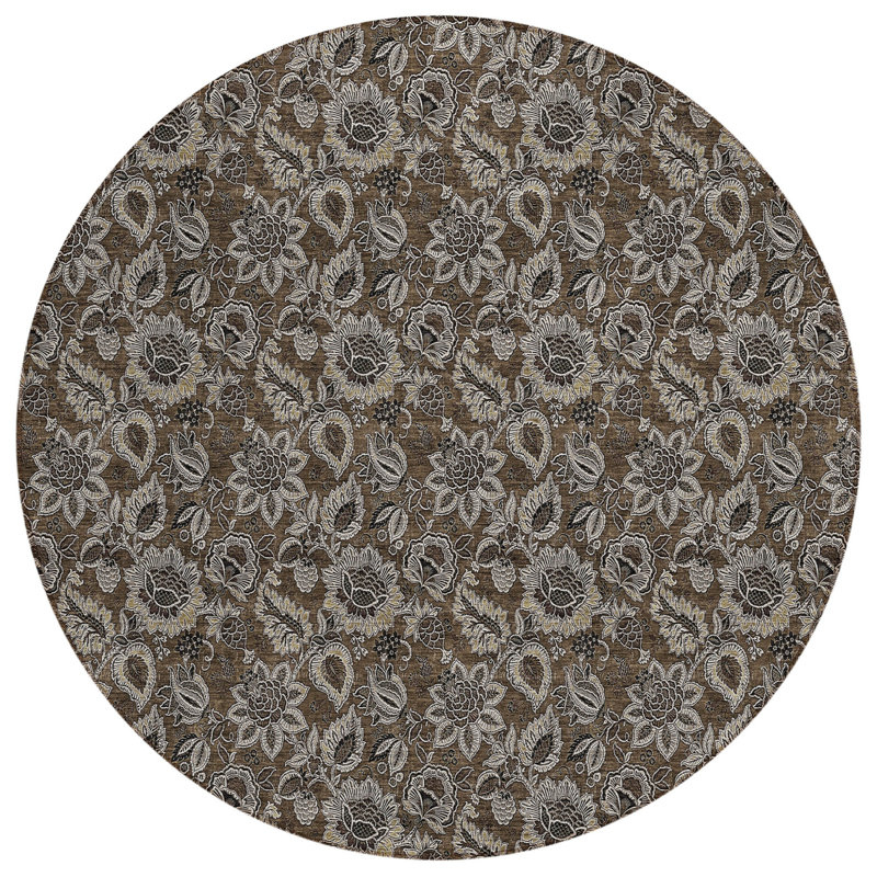 Tapis d'intérieur rond 8 po