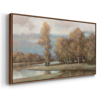 Winding River II - Toile tendue avec châssis encadré - Prêt à être accroché