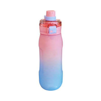 Water Bottle Outdoor Sports Gradient Plastic Cup For Men And Women  900ml Fitness Water Bottle Double-Purpose Lid Portable Water Bottle