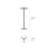 Thesis Floor Lamp - LED - Matte Ivory Finish - Ivory White Shade-53918721