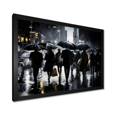 Parasol à New York dans la nuit II - salon d'art mural New York