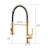 Commercial Kitchen Faucet With Pull Down Sprayer, Single Handle Single Lever Kitchen Sink Faucet