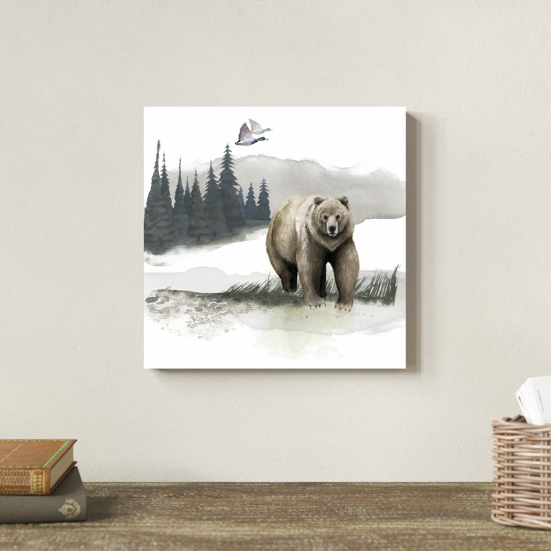 Paysage de chalet I, H 12 po x l 12 po x P 1,25 po
