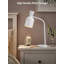 Lampe de table en métal Aesthetic, forme de vase, base E26, 60 W maximum, éclairage de table de travail moderne à col de cygne