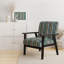 Fauteuil d'appoint rembourré à rayures Serene Green