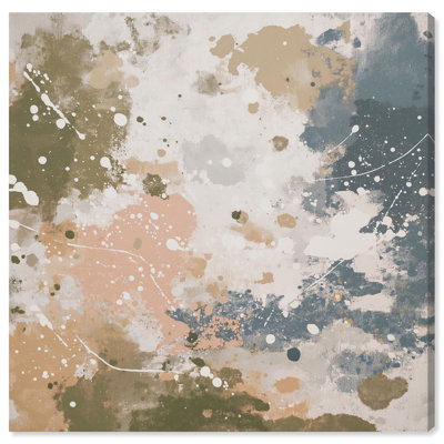 Art Remedy Splatter Effect Ii Abstract Art Canvas Print By  In Gallery Wrapped