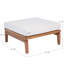 Repose-pieds d'extérieur Dempsey Modern Coastal
