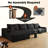 Compression Cloud Sectional Couch With L-Shape Chaise,Modern Modular Sofa With Deep Seat, Upholstered Couches For Living Room Bedroom,No Assembly Required-162846728-162846730-162846773