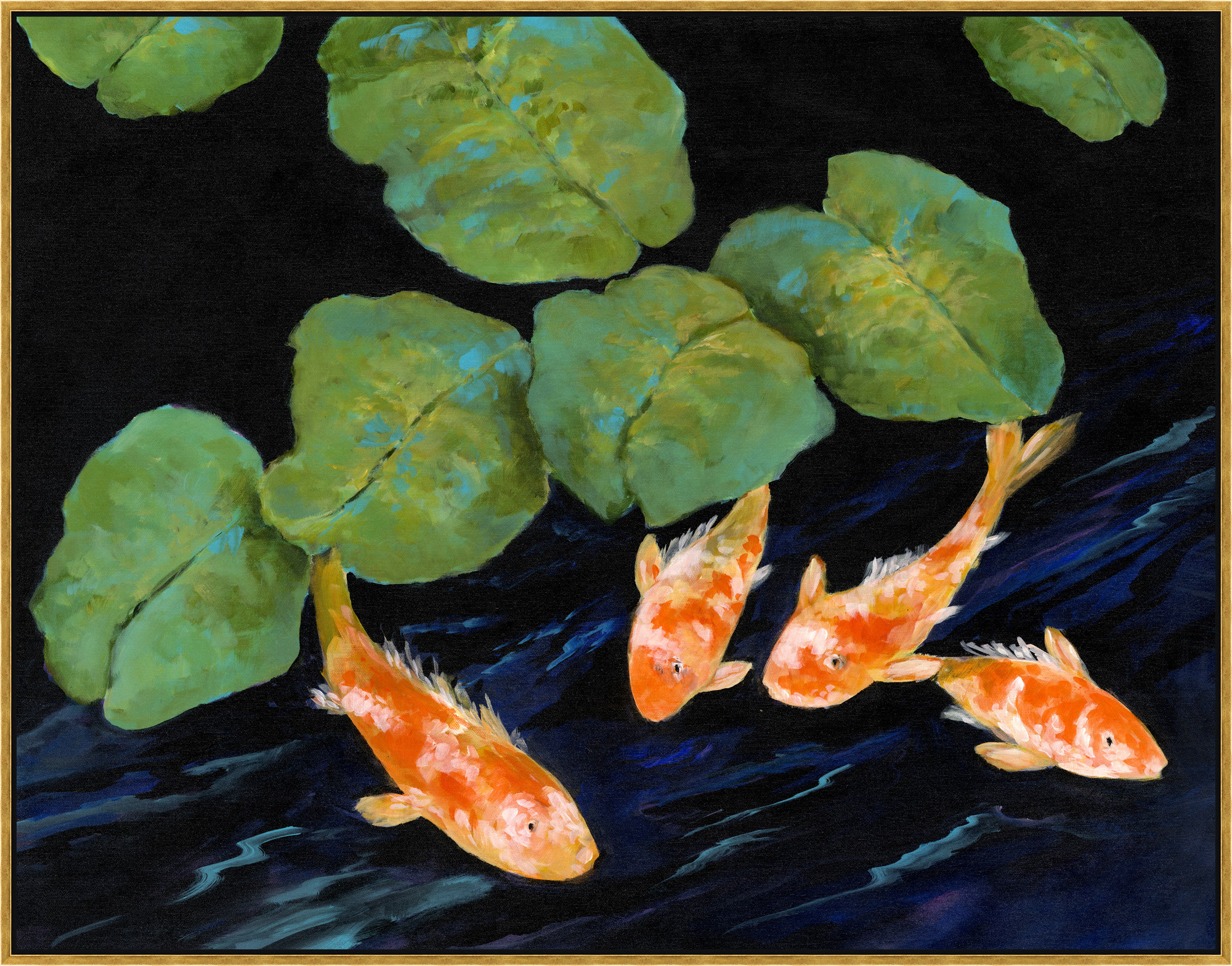 Wendover Art Group The Koi Pond by Thom Filicia - Painting Print on Canvas | Perigold