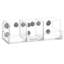 Olen Plastic Desk Organizer Set