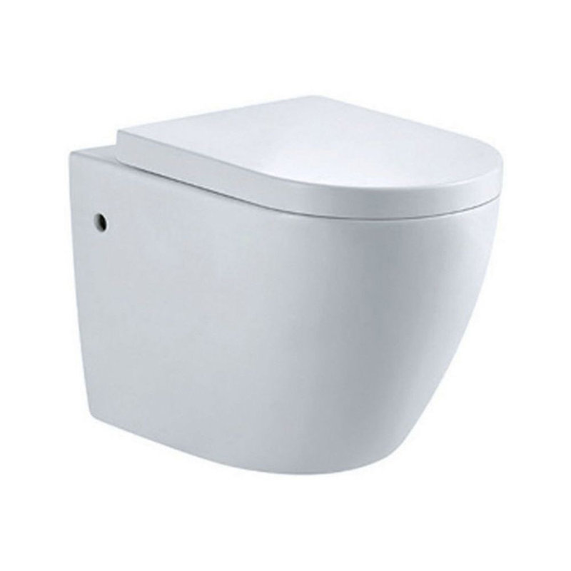 White Stone 4.5L LPF Round Wall Mounted Kit (Seat Included)