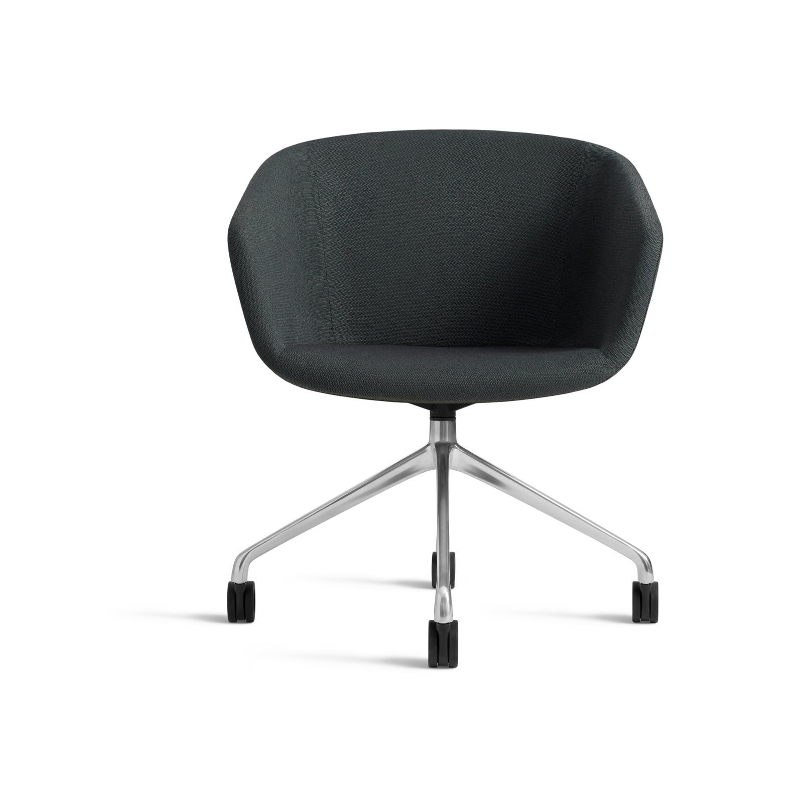 Host Task Chair Storm Velvet, Maharam Messanger in Everglade