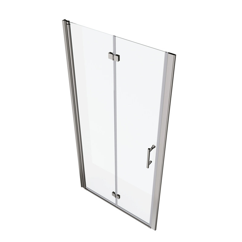 Universal Pivot Shower Door With 1/4" Tempered Glass - 1 3/8" Adjustable, 36000 Times Tested For Quality And Leak, , Aluminium Alloy Verified Smooth Pleasant Pivot,