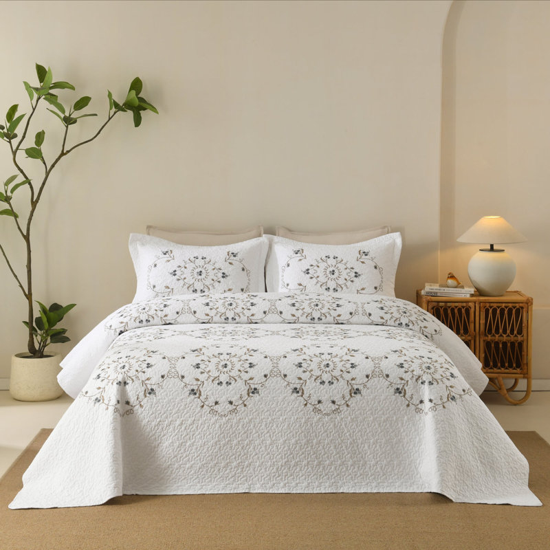 Ensemble de couvre-lit 3 pièces, King Quilt + 2 Shams