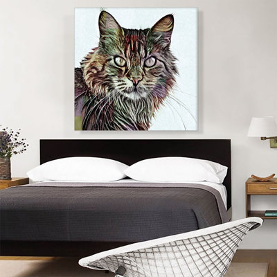 " Maine Coon Cat Breed White "