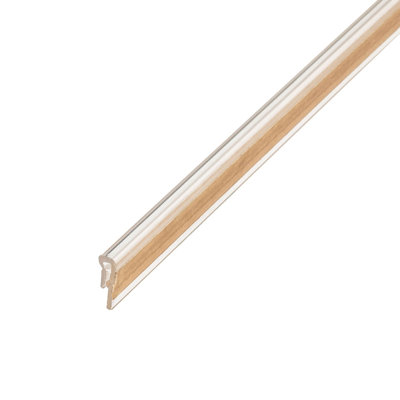 1/64In Clear Styrolux | Cap Moulding With Clear Adhesive | Pro Pack Plus: (25) Pieces 8Ft Long