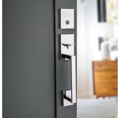 Kwikset San Clemente Exterior Portion Handleset with Single Cylinder Deadbolt (Interior Portion Sold Separately)