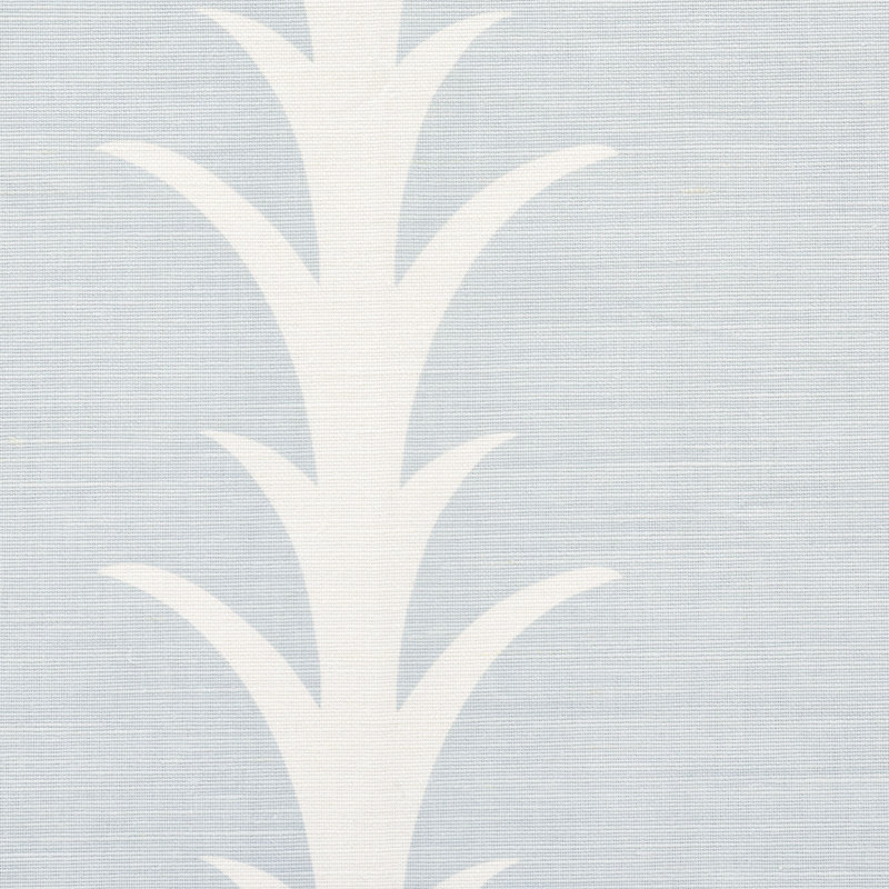 Schumacher x Celerie Kemble Acanthus Stripe Fabric, Sky