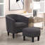 Chaise d'appoint de salon avec repose-pieds l 25,5 po-304421466