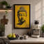Golden Buddha Head Japandi - Wrapped Canvas-1844510148-1844510152