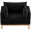 Sellars 44" W  Linen Textured Fabric Chair-86183734