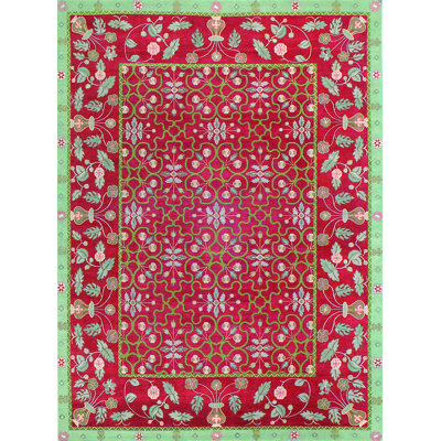 Erika Wool Oriental Area Rug