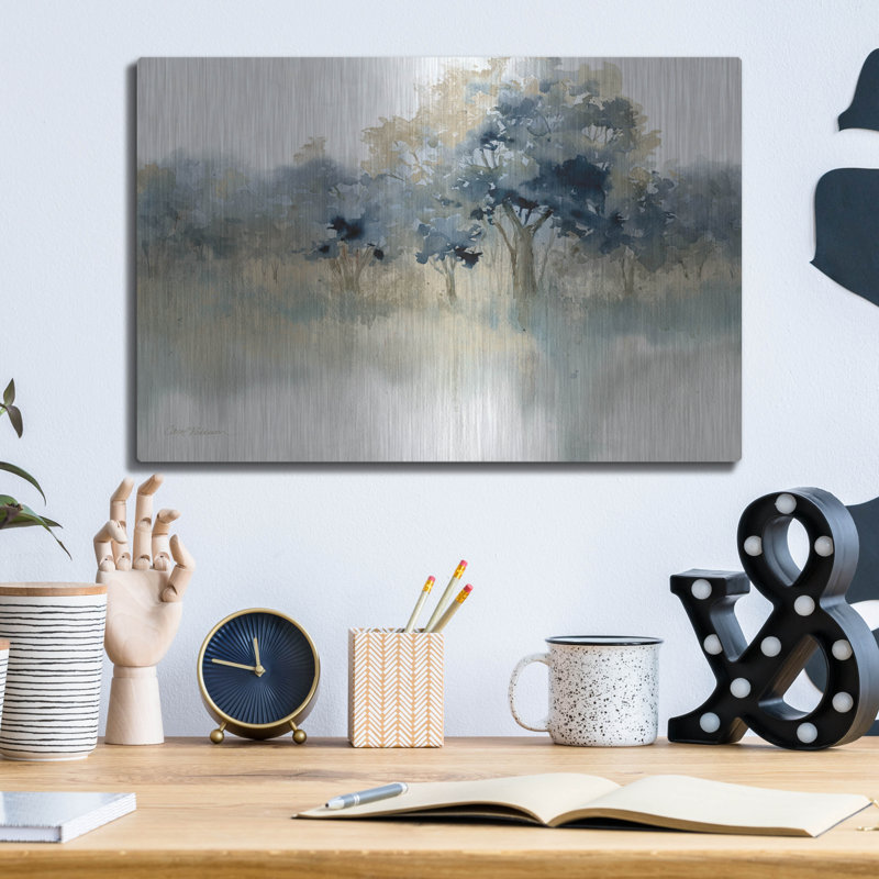 Winston Porter «Waters Edge II» par Carol Robinson, art mural en métal, H 12 po x l 16 po