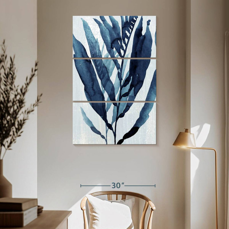 Harnek Blue Drift I, 65" H x 42" W