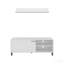 Console de meuble télé 2 portes avec tablettes ouvertes Modern - blanc