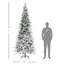 Arbre de Noël artificiel pin enneigé 9 pi avec branches réalistes et 1159 pointes, vert