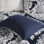 Édredon très grand 7 pièces en coton indigo avec rembourrage moelleux