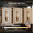 Capsule-Shaped Dimmable LED Full Length Wall Mirror with Sleek Black Frame